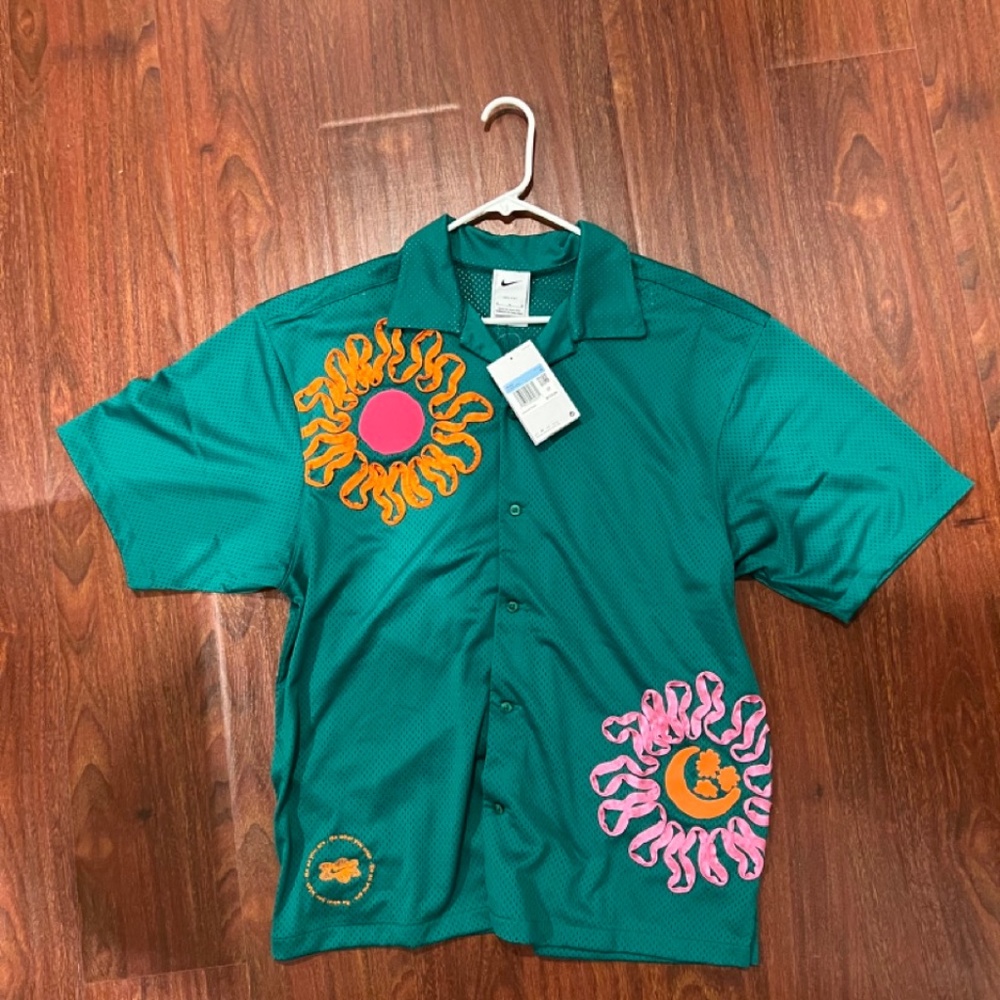 Nike mesh button up